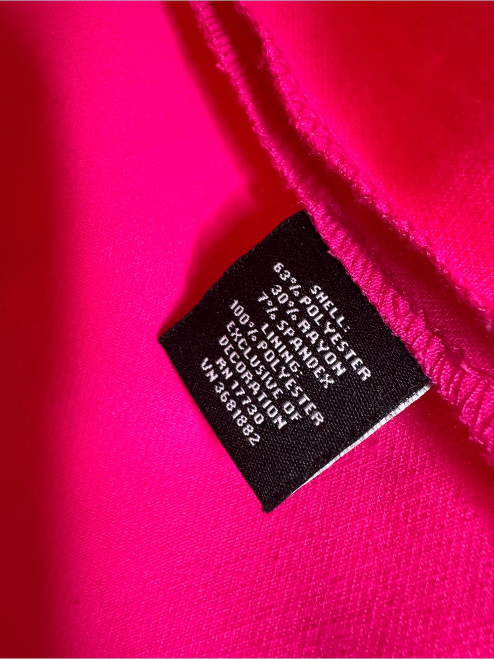 Victoria Beckham Target Sleeveless Hot Pink Shell Top fringe bottom sz small - Picture 5 of 7